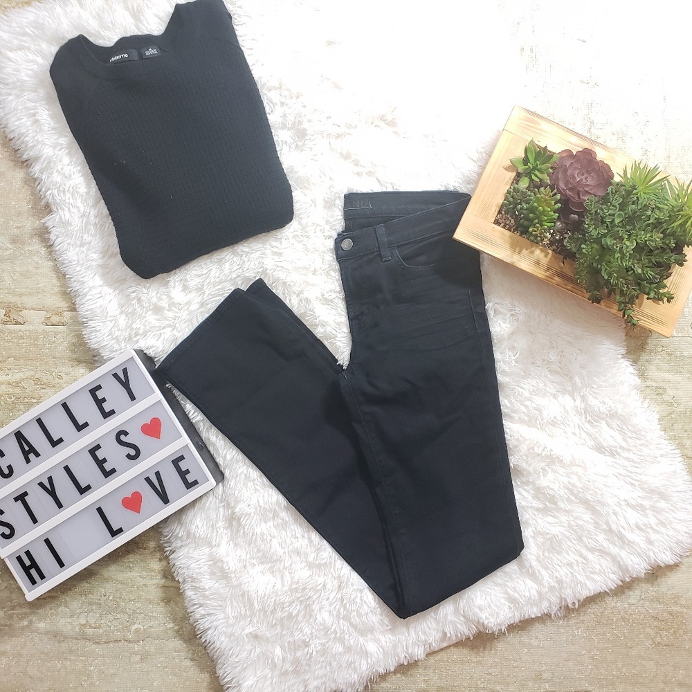 J Brand Jeans Straight Leg Shadow Dark Wash A9